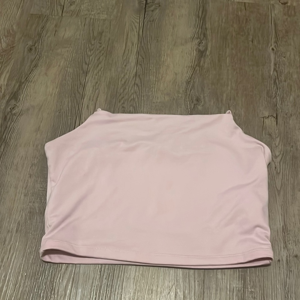 pink forever 21 tube top i wore for new years then lost the straps so